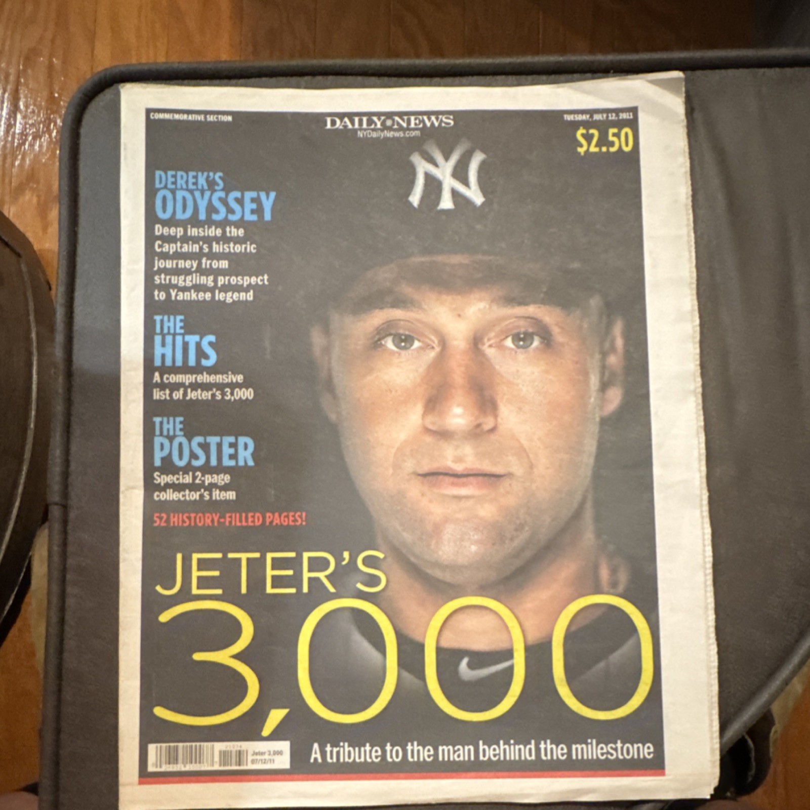 Daily News Derek Jeter 3,000 Hits Commemorative Newspaper Special Edition