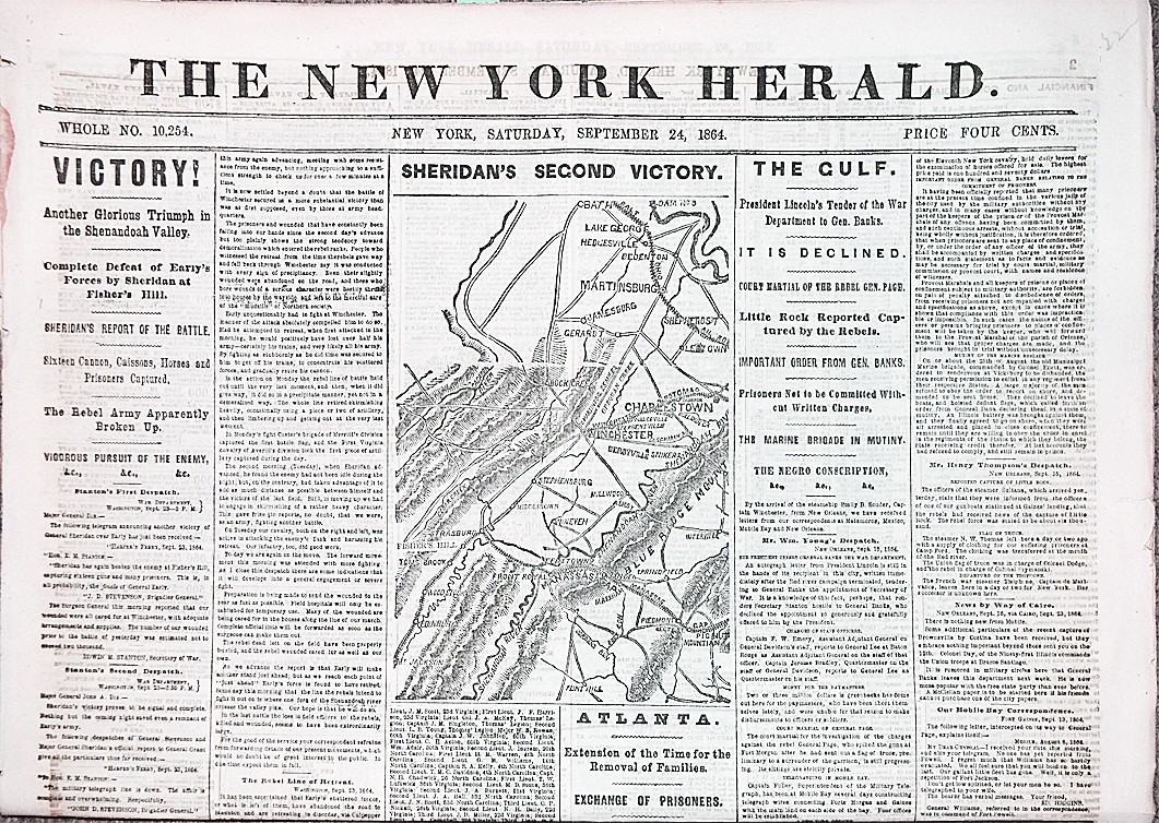 1864 -BROOKLYN ATLANTICS/ONTARIO/UTICA- BASEBALL Civil War Newspaper w/MAP!