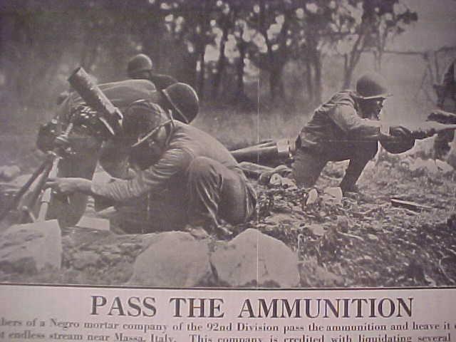 VINTAGE NEWSPAPER HEADLINE ~WORLD WAR 2 USA NEGRO SOLDIERS NAZI BATTLE WWII 1944