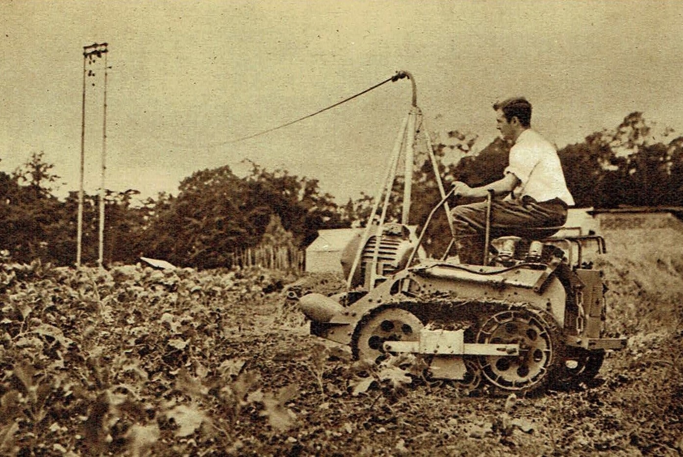 Shinfield Green Research Station All Electric Tractor 1952 Photo Article Q725