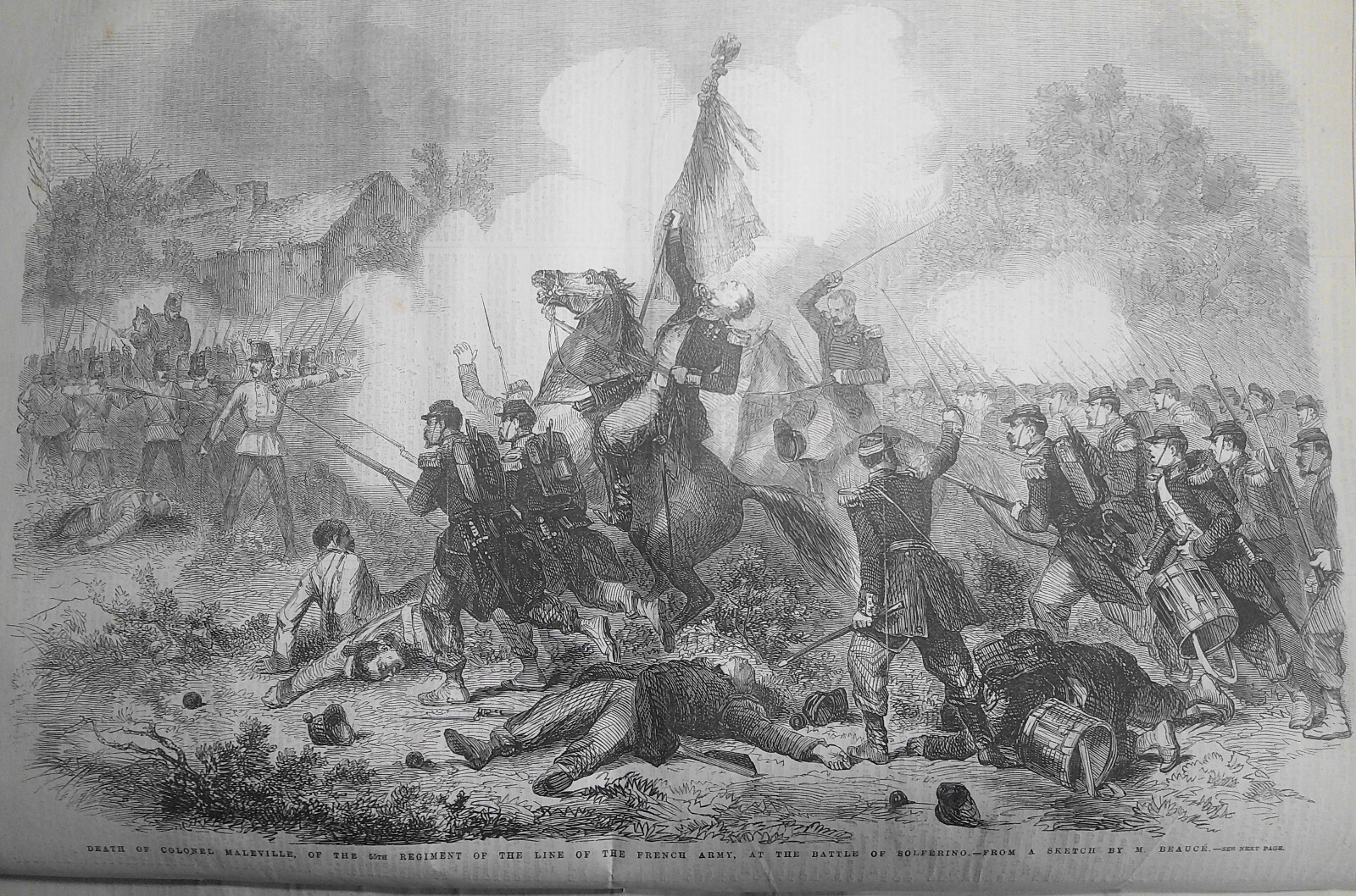 Illustrated London News, August 6, 1859. Peace Conference, Zurich; General Vinoy