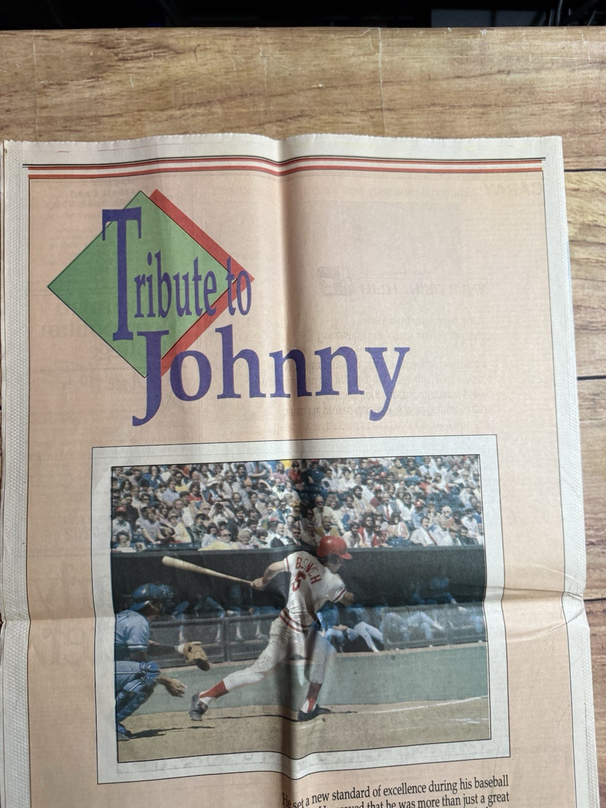 Cincinnati Reds Newspaper Lot Of 3 Cincinnati Enquirer Johnny Bench 1989 Rose 85