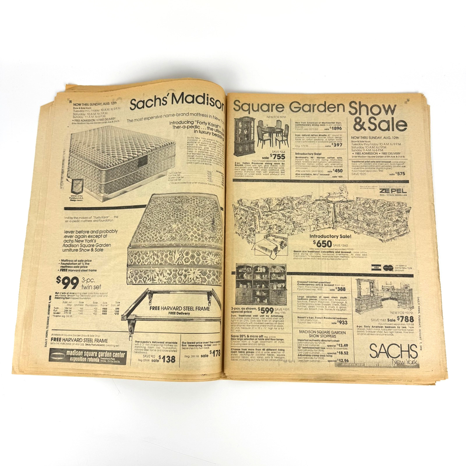 Vintage Sicilian Mafia New York Mafia Newspaper Michele Sindona Faked Kidnapping