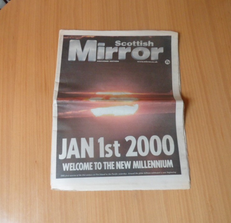 SCOTTISH MIRROR-SOUVENIR EDITION-1st JAN 2000-“WELCOME TO THE NEW MILLENNIUM”
