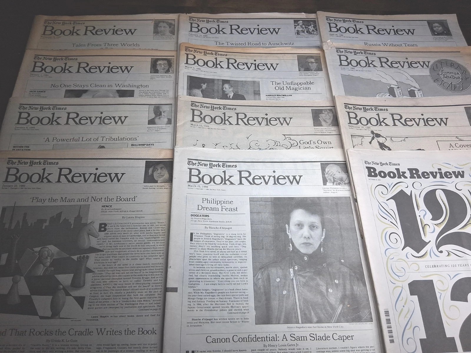 The New York Times Book Review Lot Of 12 Newspaper Mixed 1987 1989 2021