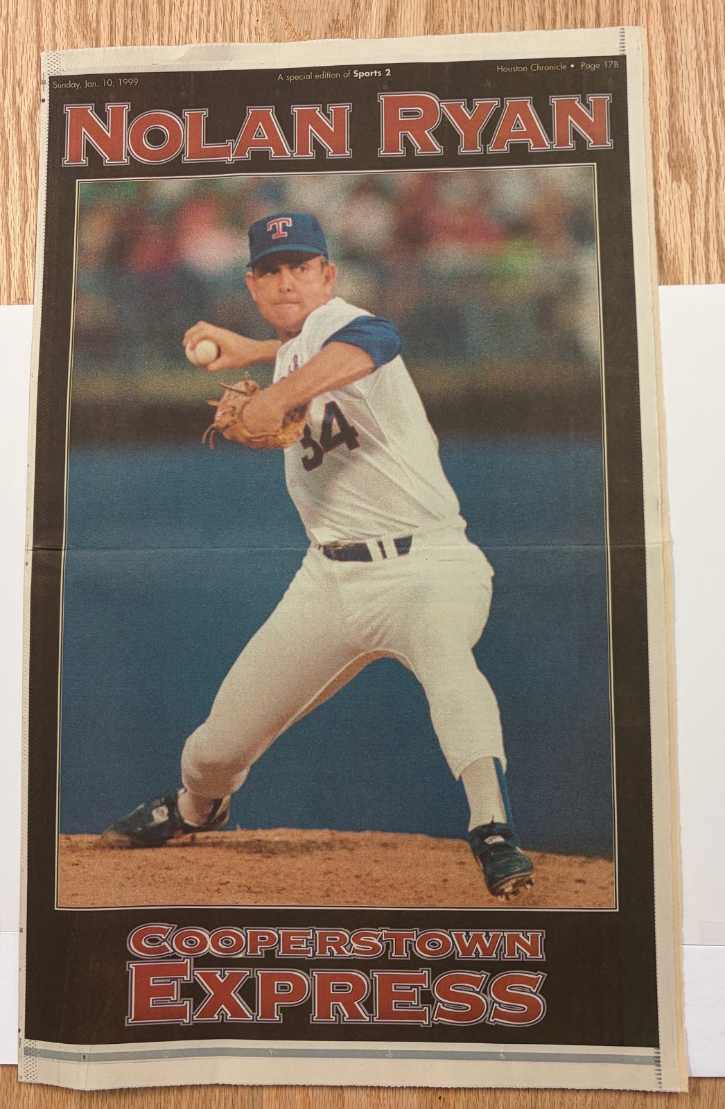 Three Special Houston Chronicle Sections on Nolan Ryan Entering the Hall of Fame