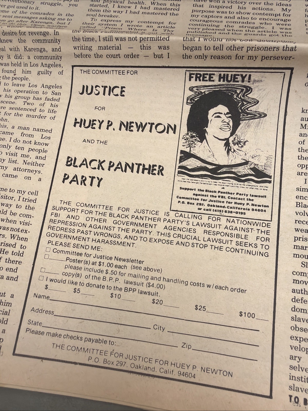 THE BLACK PANTHER PARTY NEWSPAPER – MAY 7, 1977 Huey Newton History