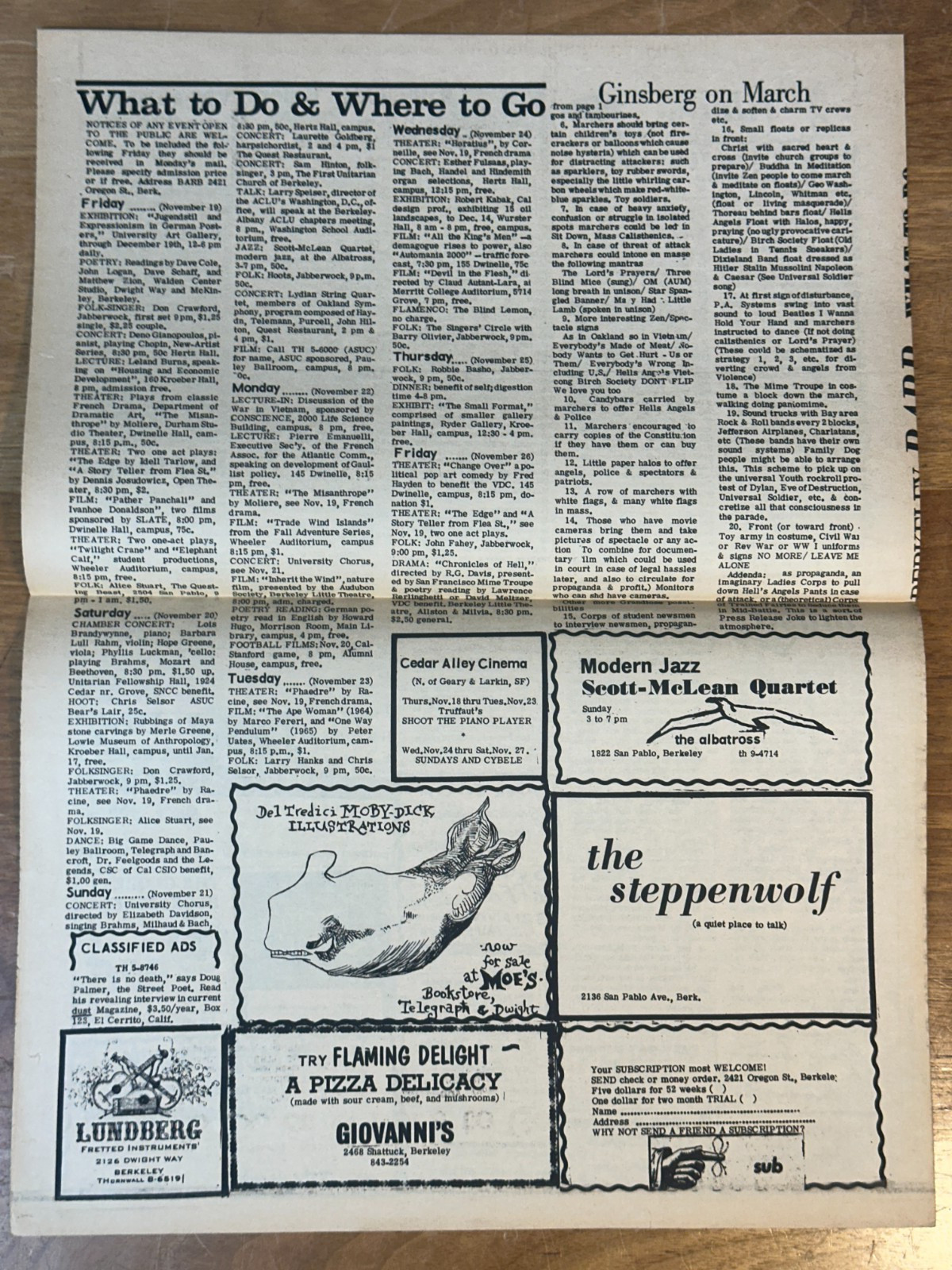 RARE Berkeley Barb Vol 1 No 15 1965 Victory But Underground Newspaper Oakland