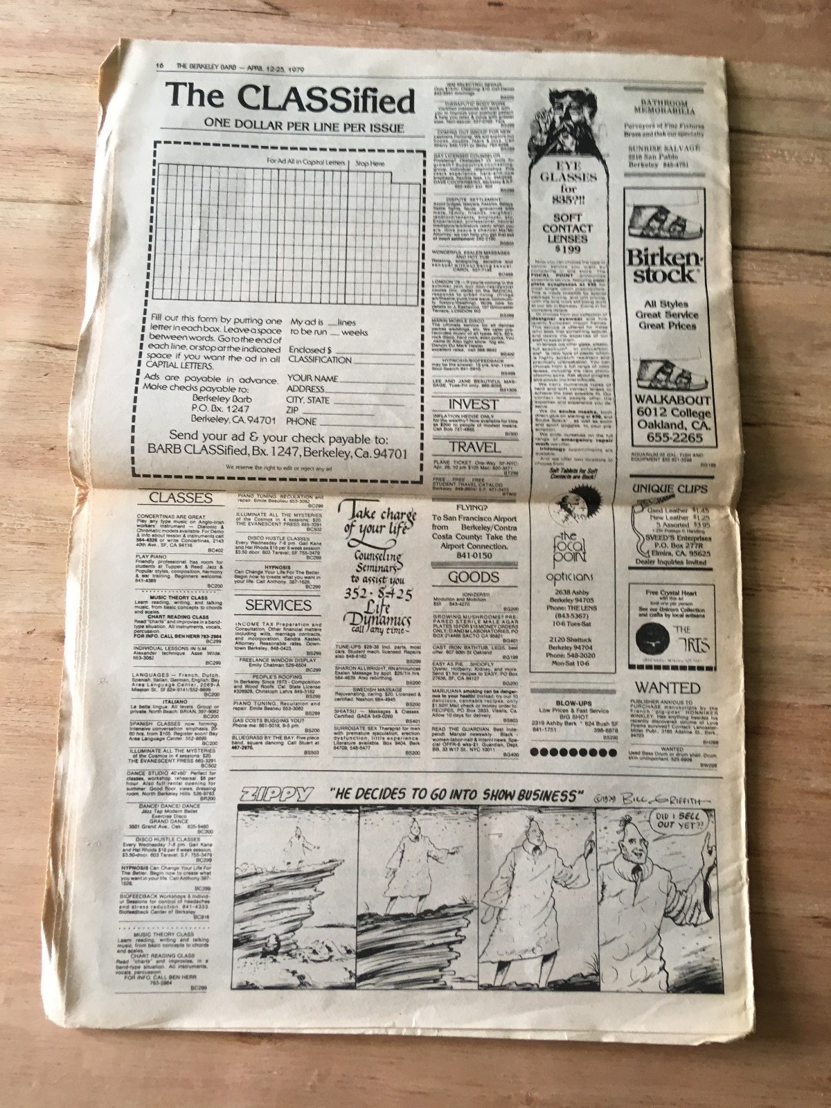 BERKELEY BARB 4/12/1979 Nukes Gore Vidal Gay Rights Weed