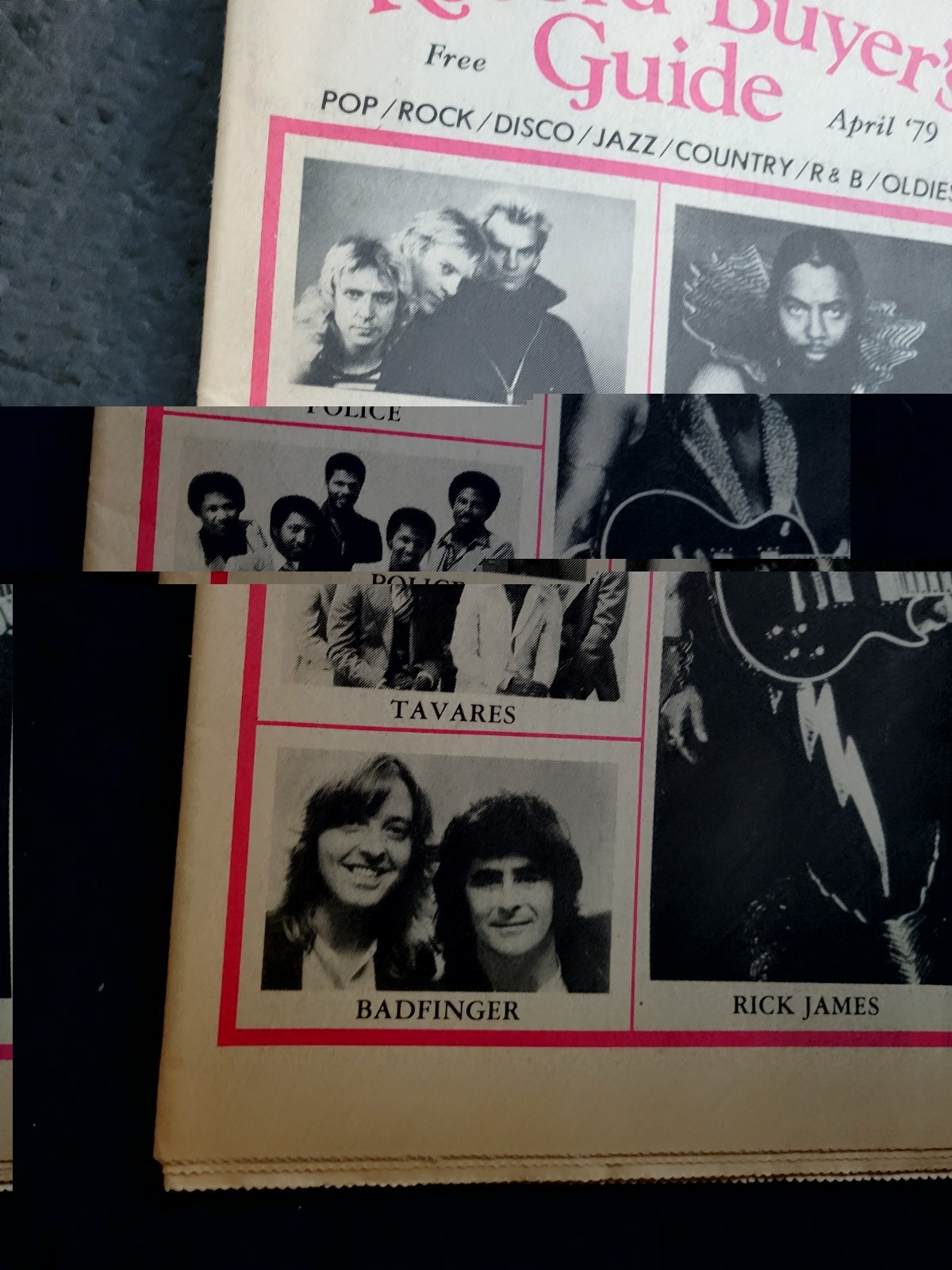 POPTOP THE RECORD BUYER’S GUIDE, April 1979, Police, Rick James, Tavares