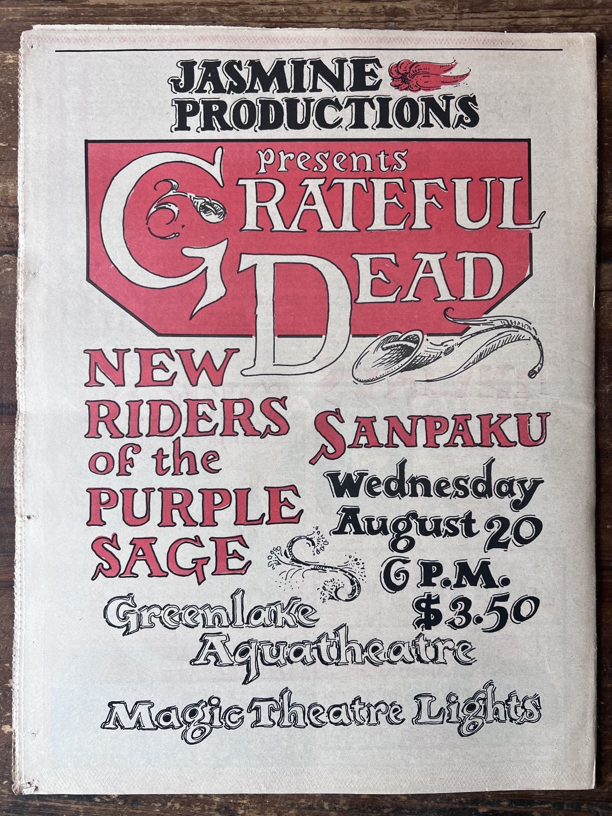 Seattle Helix Counterculture Psychedelic Newspaper Vol IX/3 Grateful Dead Poster