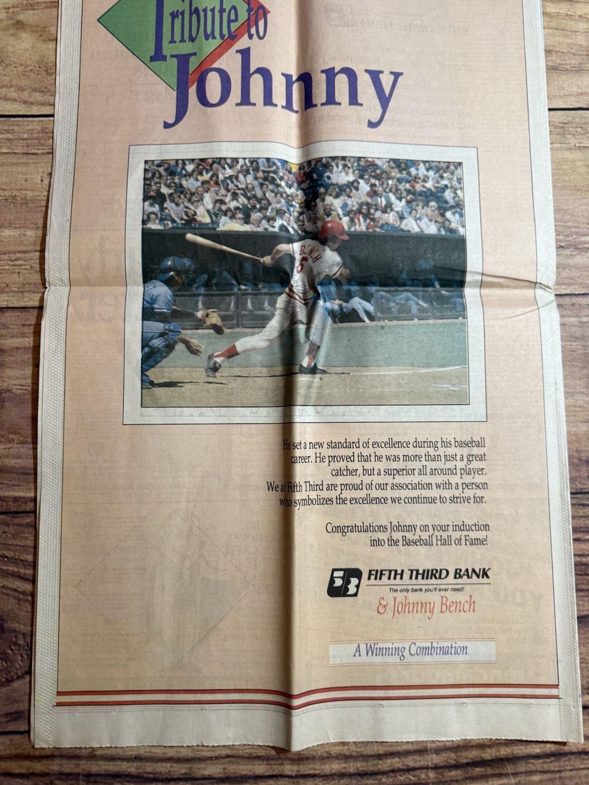 Cincinnati Reds Newspaper Lot Of 3 Cincinnati Enquirer Johnny Bench 1989 Rose 85