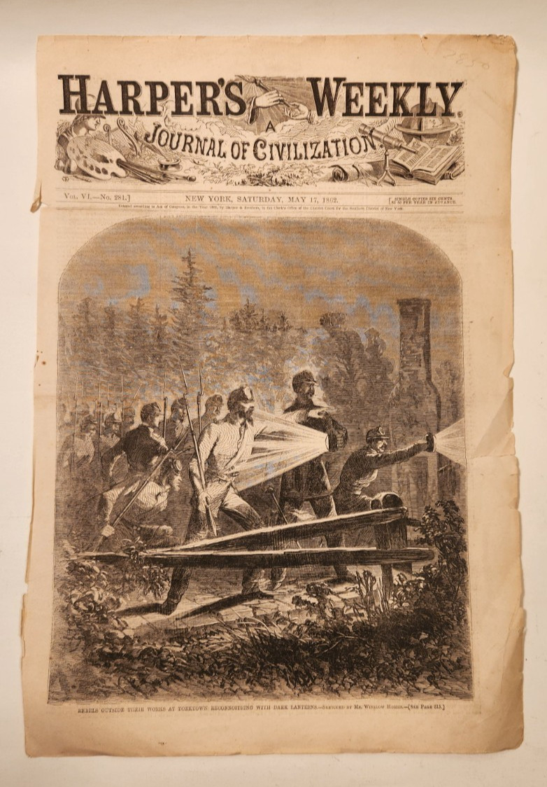 Five (5) Great Prints from Harper’s Weekly 1862,1863,1864,1869,1871 by Winslow H