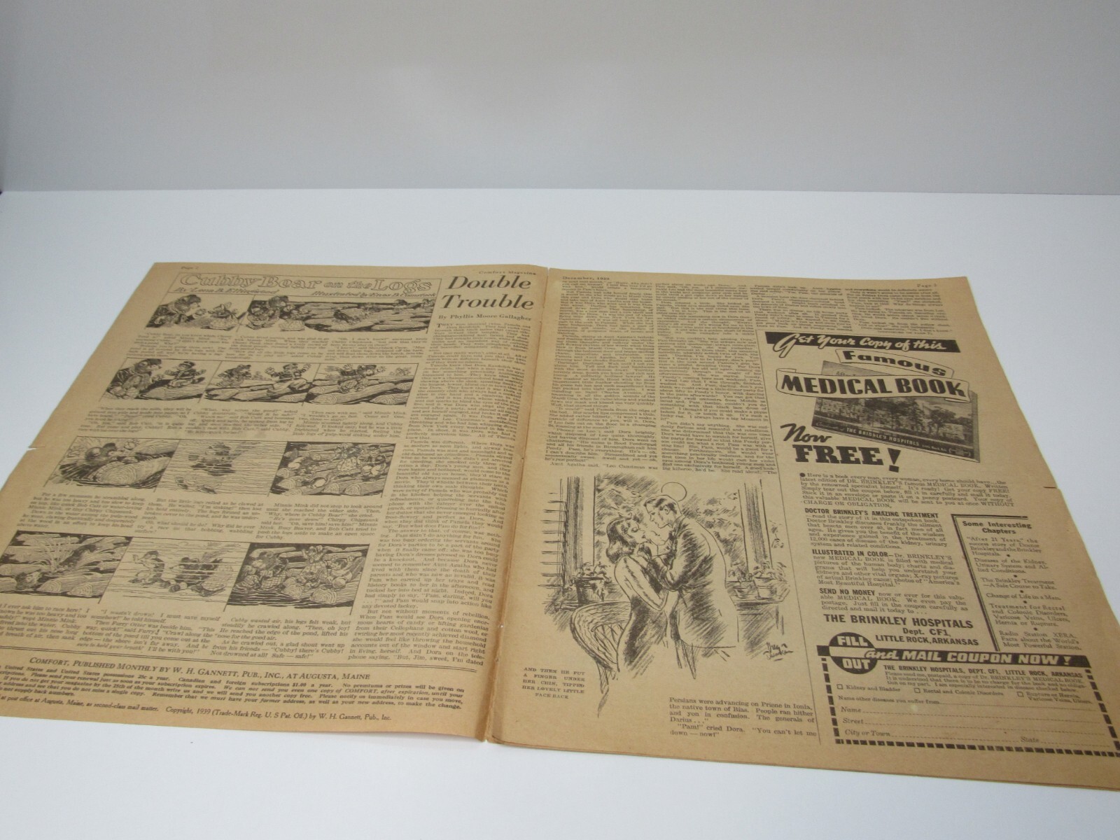 Religious COMFORT December 1939 Peace On Earth Goodwill Toward Men Newspaper-zz