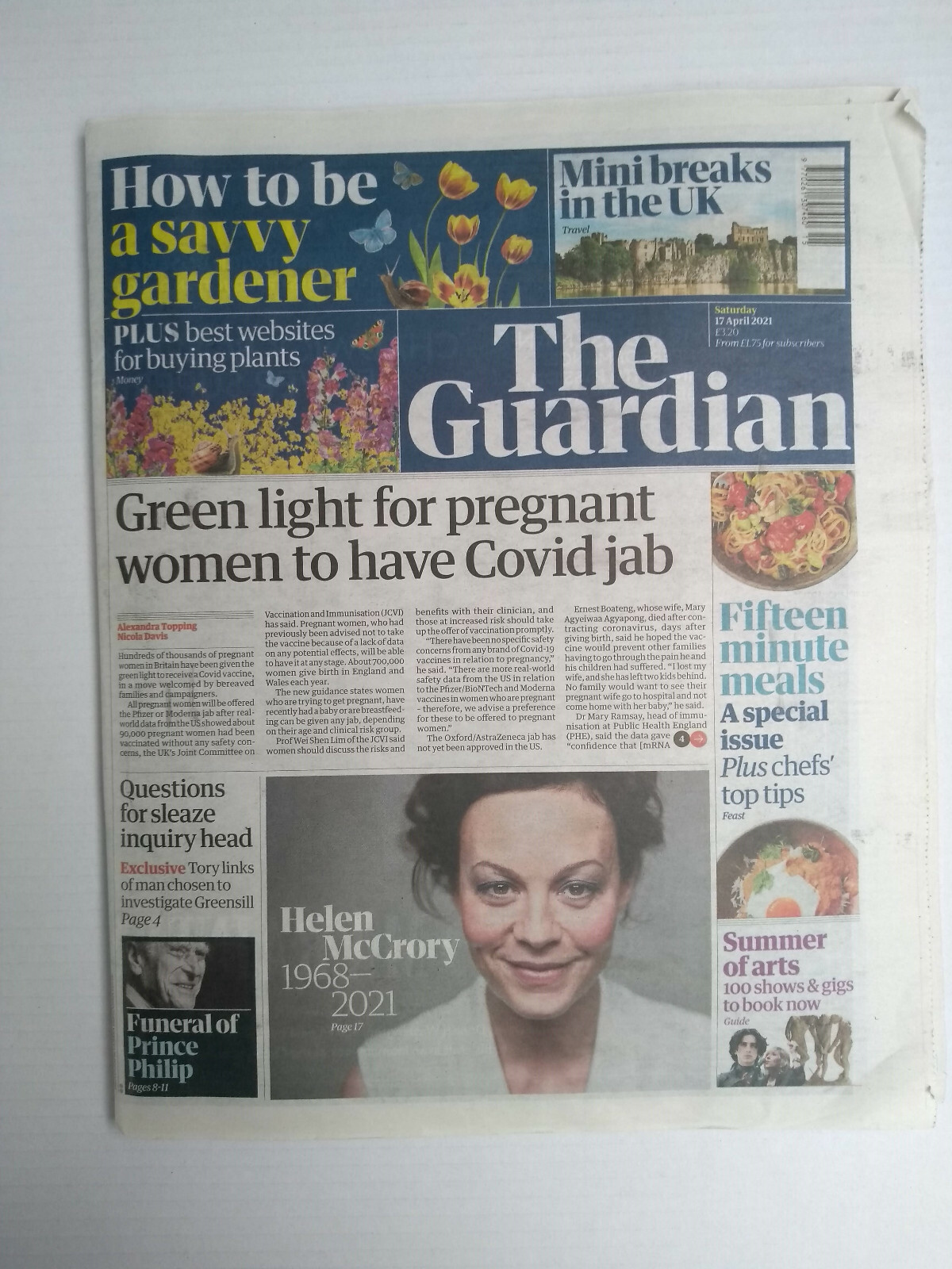 The Guardian Newspaper 17 April 2021 British Royal Souvenir Prince Philip