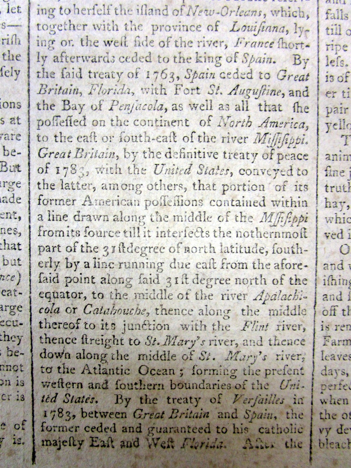 2 1803 newspapers w early reports of THE LOUISIANA PURCHASE by Thomas Jefferson
