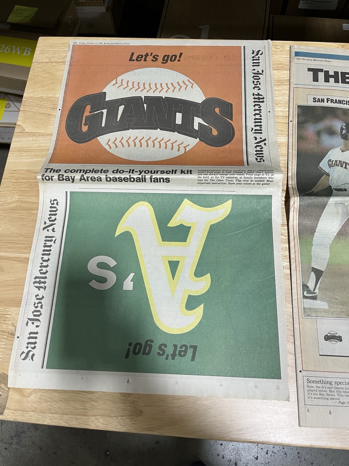 San Jose Mercury newspaper lot. 1989 MLB World Series. Oakland A’s S.F. Giants