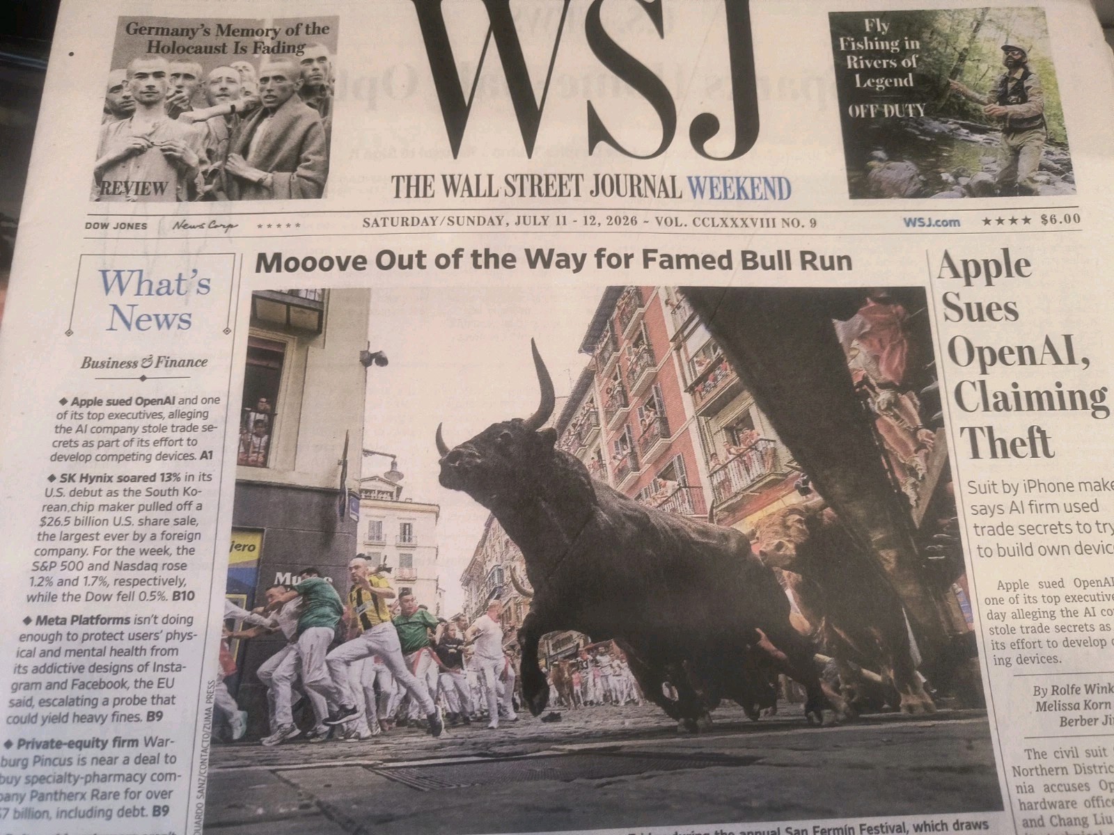 The Wall Street Journal Weekend Saturday/Sunday July 11-12, 2026
