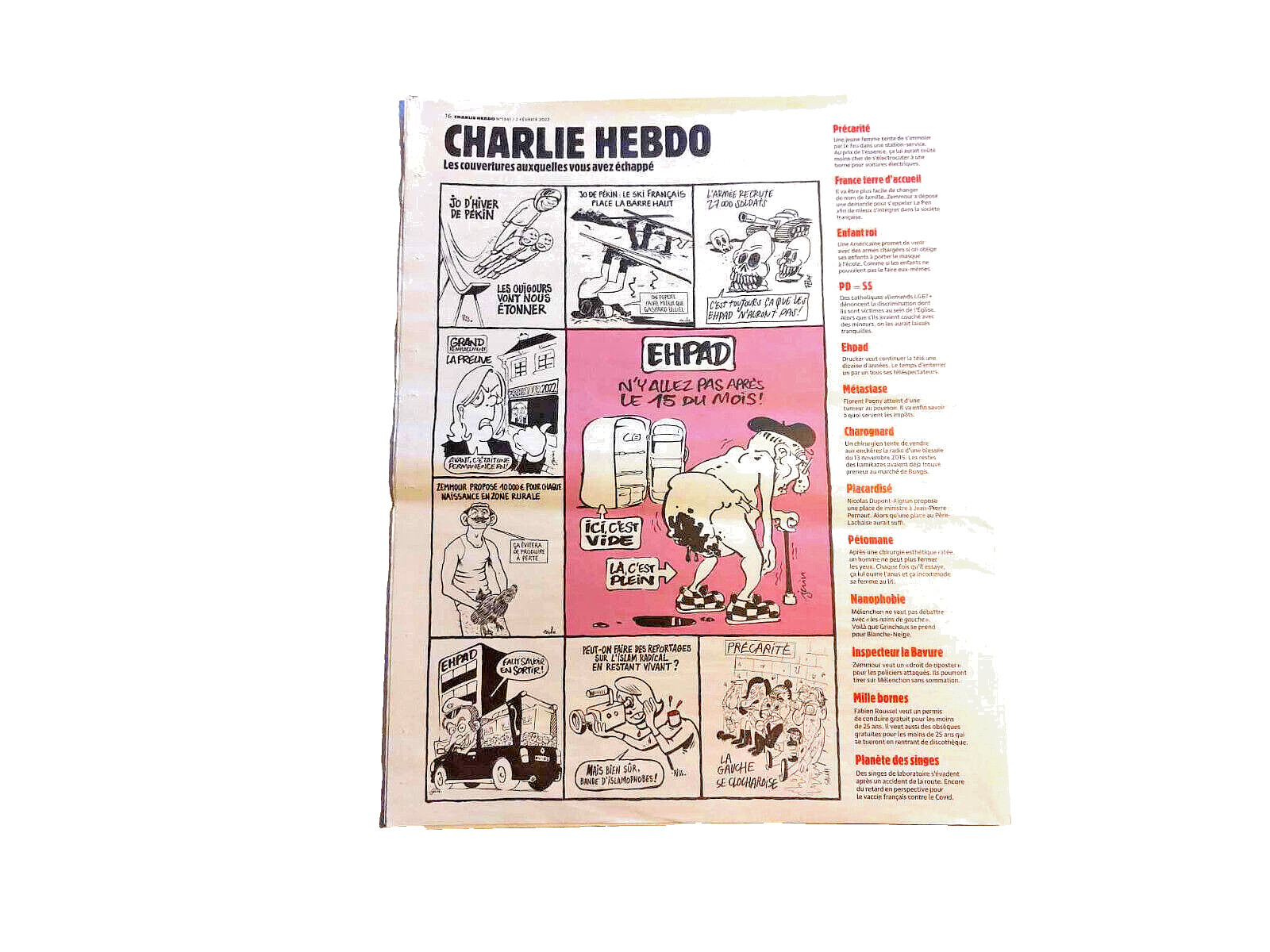 Charlie Hebdo N° 1541 of February 2, 2023 The Left Eaten by Bedsores.