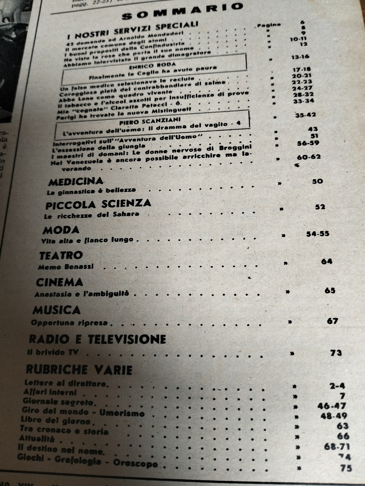 1957/11=ABBE LANE=ZITA RITOSSA MEMORIALE=ZIZI JEANMAIRE=MEMO BENASSI=MONDADORI