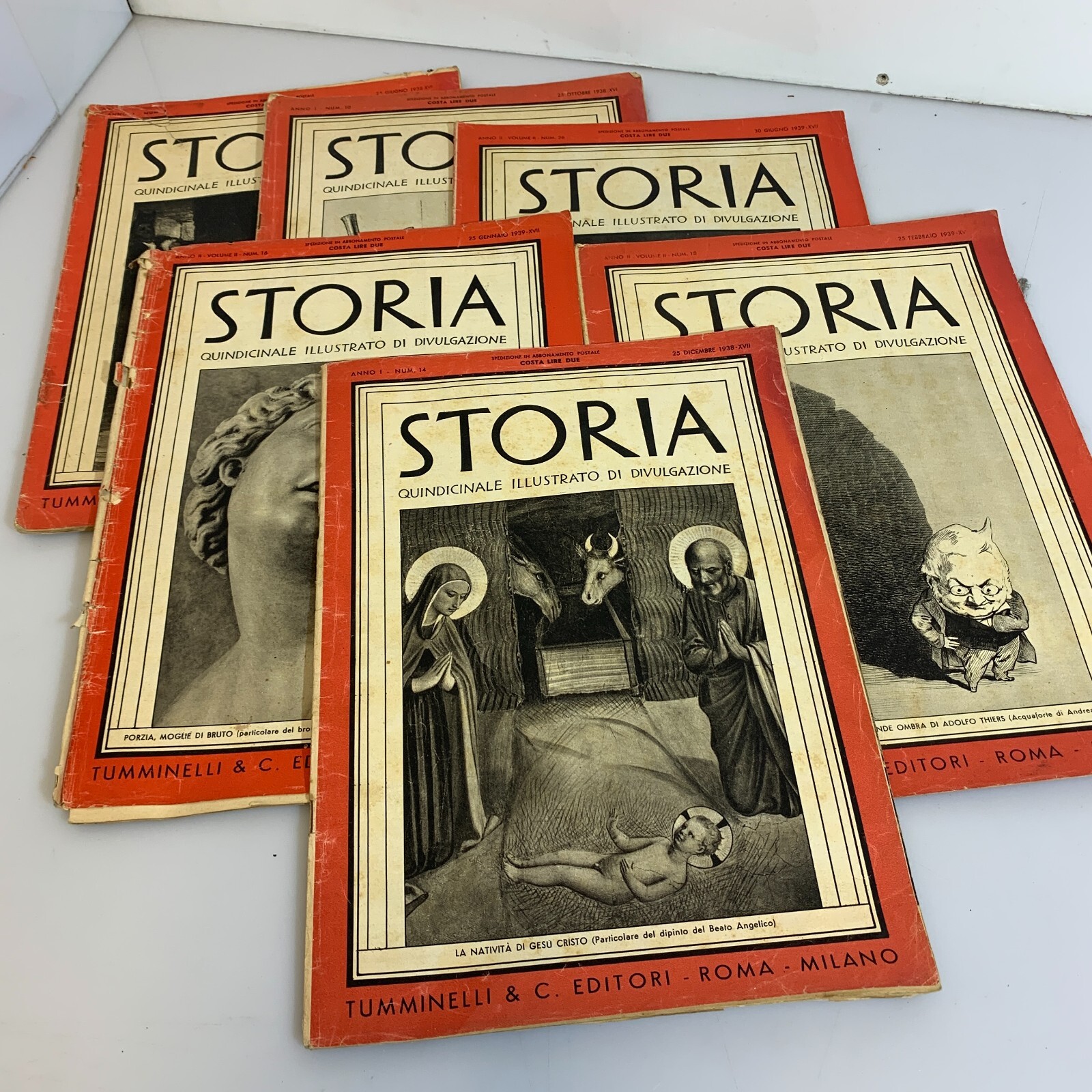 Lot of 6 Magazines History Fifteenth Illustrated Disclosure Tumminelli