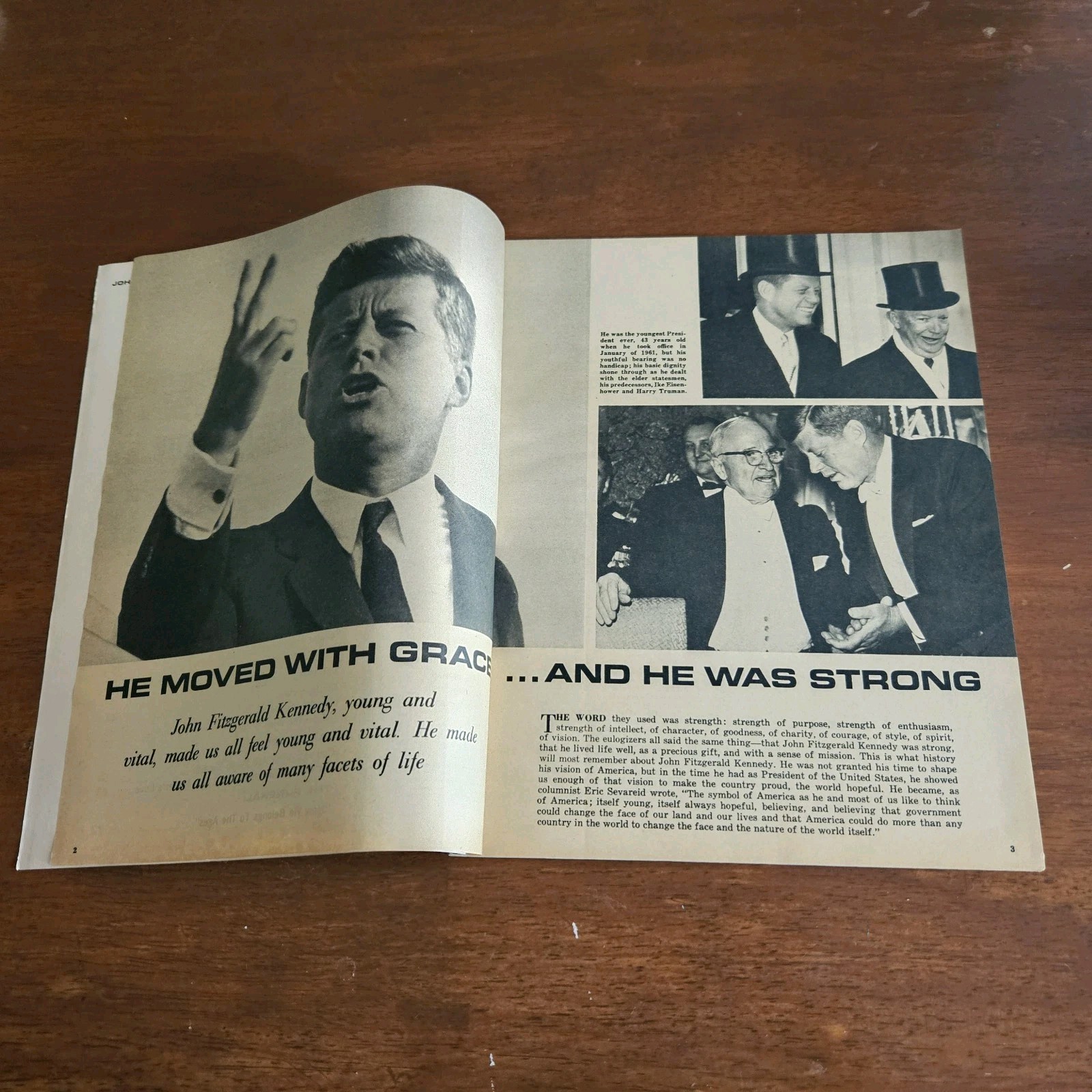 John F. Kennedy Magazine Lot Memorial Album/Four Dark Days in History Read