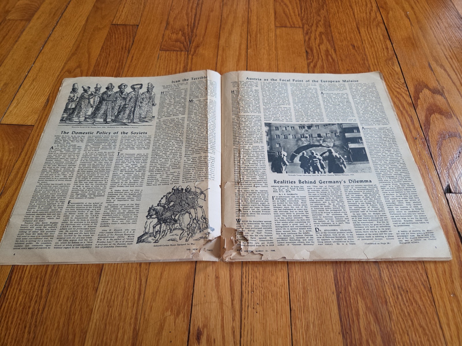 NEW YORK TIMES BOOK REVIEW MAGAZINE MARCH 21, 1948 VIRGINIA WOOLF Complete