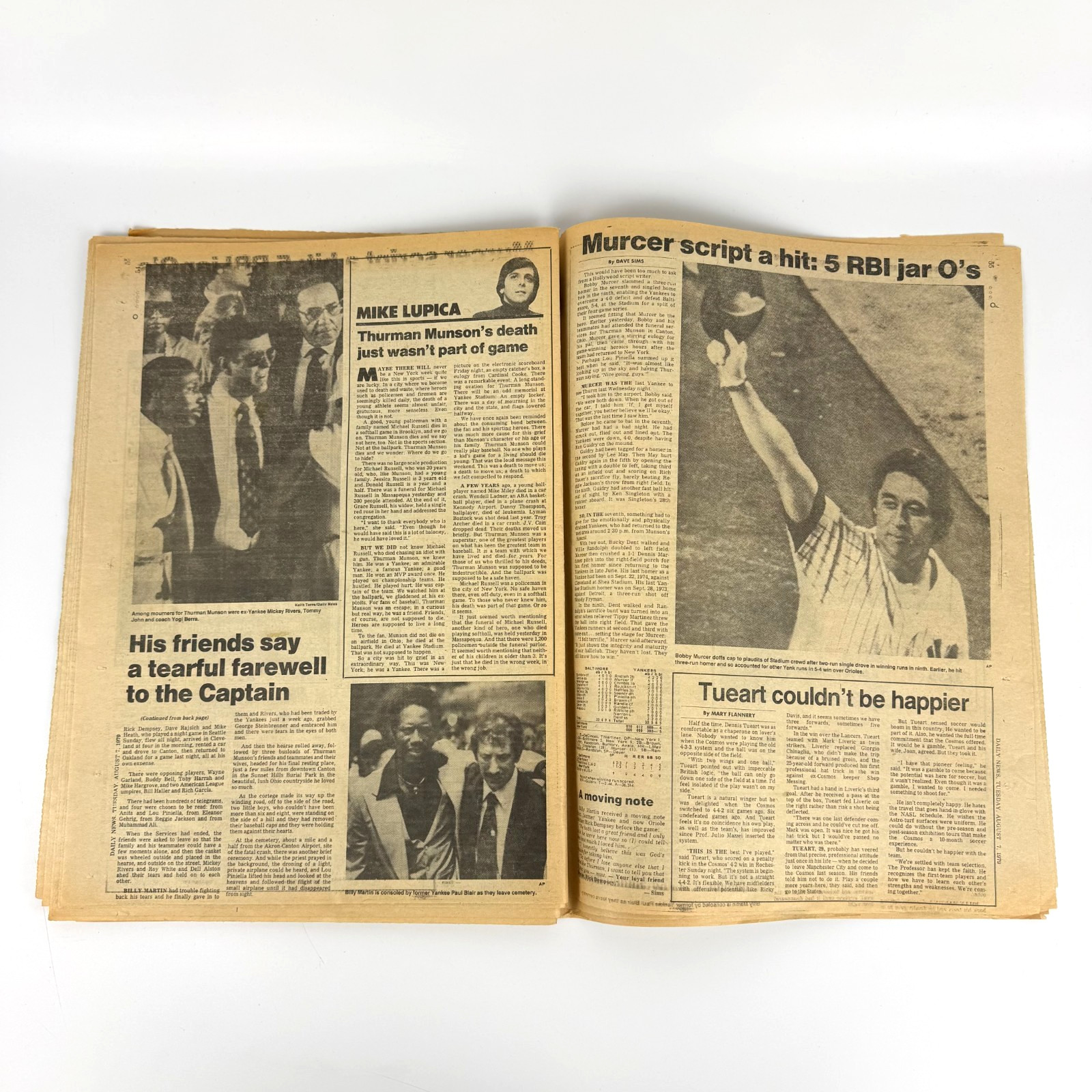 Vintage Sicilian Mafia New York Mafia Newspaper Michele Sindona Faked Kidnapping