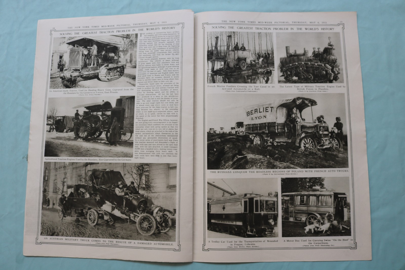 1915 MAY 6 NEW YORK TIMES MID-WEEK PICTORIAL WAR EXTRA- FRENCH INFANTRY -NP 9127