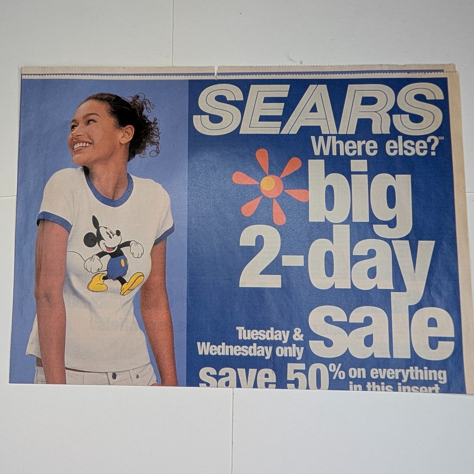 2003 Sears Newspaper Ad Insert Mickey Mouse Disney Craftsman Tools Jewelry Sale