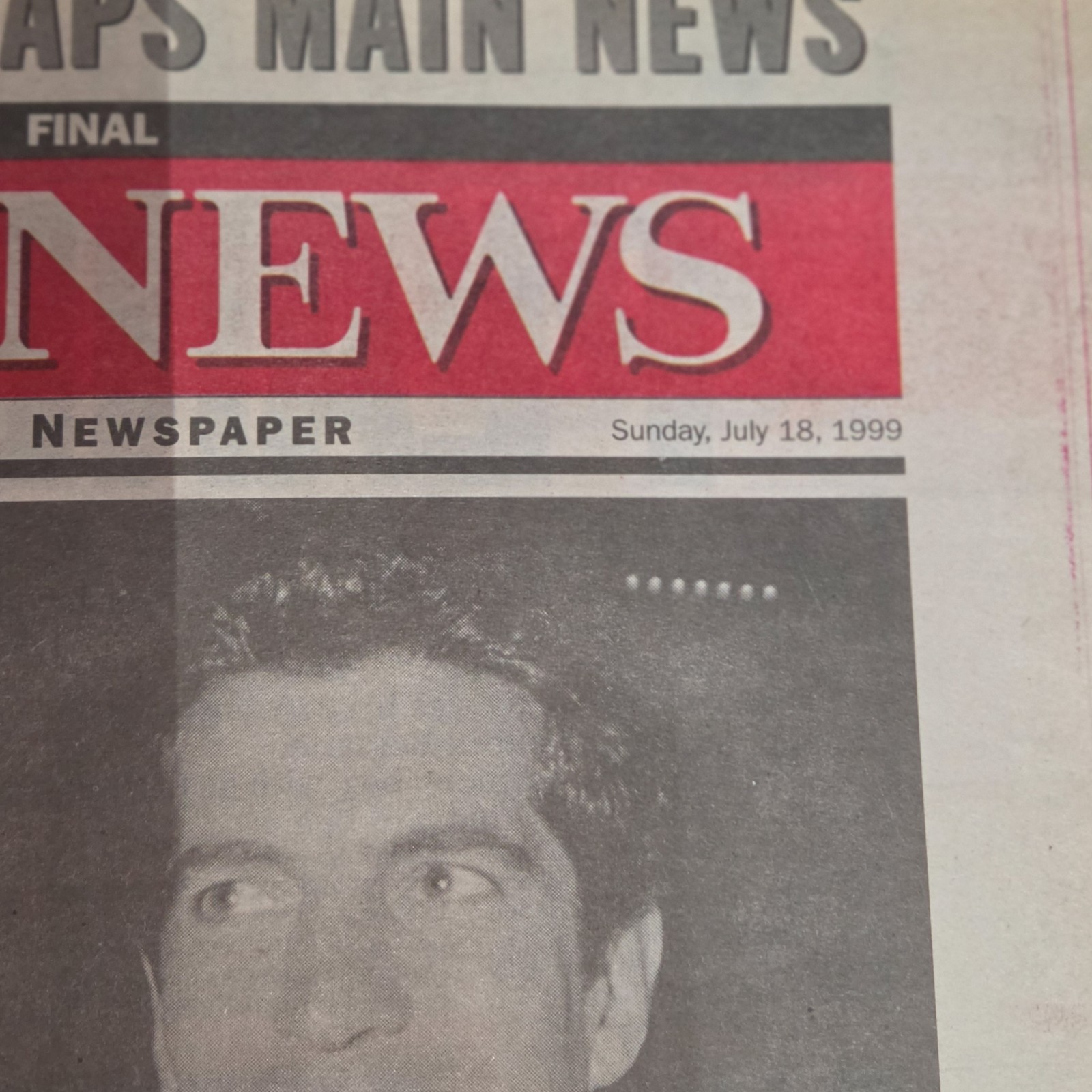 Daily News July 18 1999 JFK Jr Missing Plane Lost Newspaper Carolyn Bessette