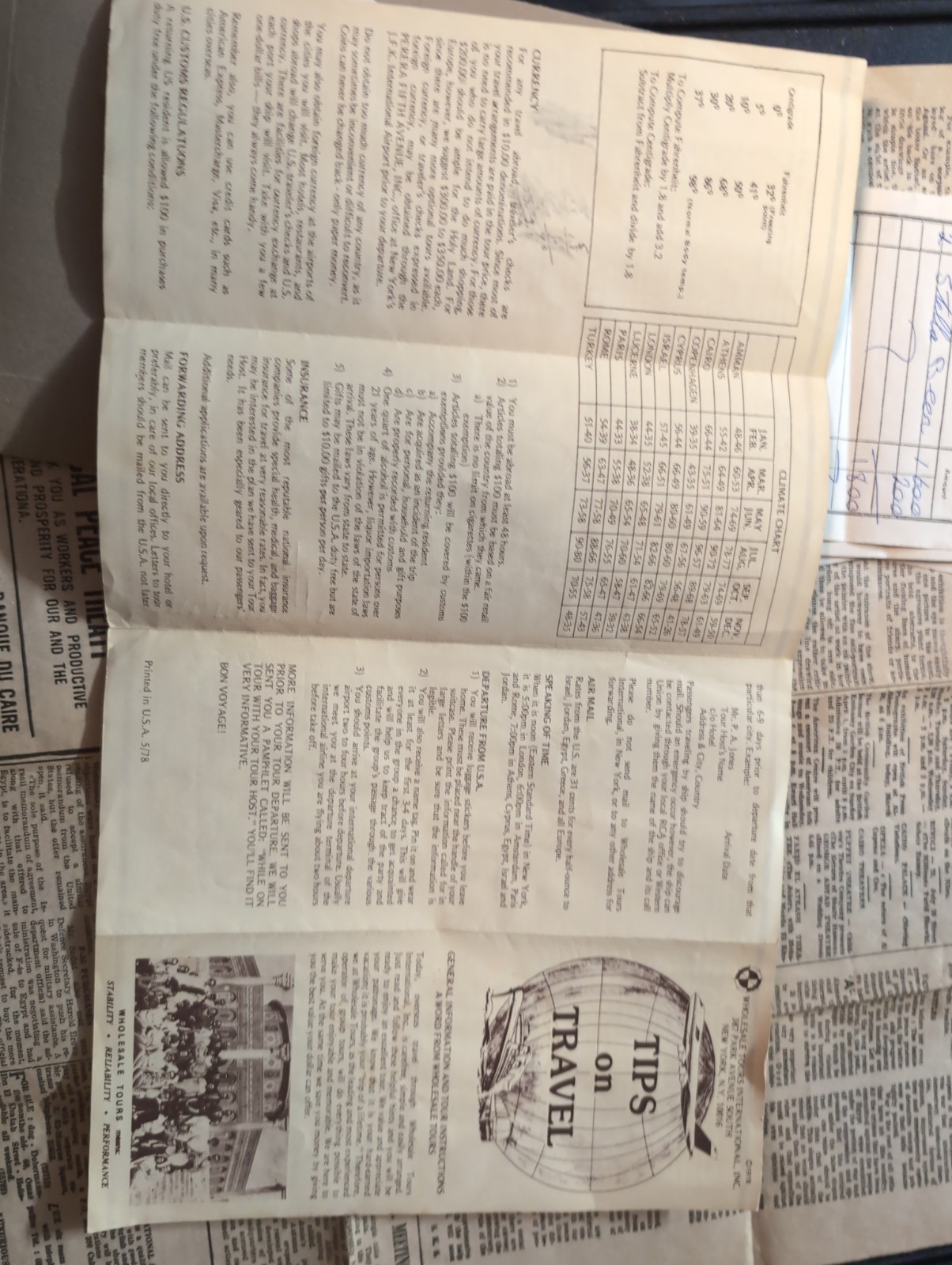 Egyptian Gazette Newspaper March 30, 1979 Postcard Collectibles Vtg Trip Lot