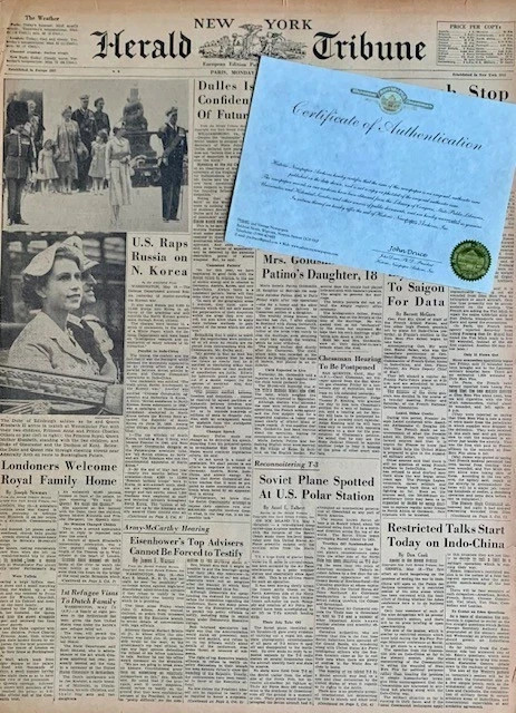 Birthdate Newspaper British USA Canada Archive Box 1976 50th Birthday