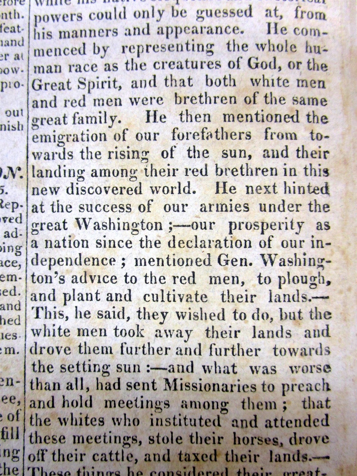 1822 newspaper ANDREW JACKSON NOMINATED for US PRESIDENT by TENNESSEE Seneca Ind