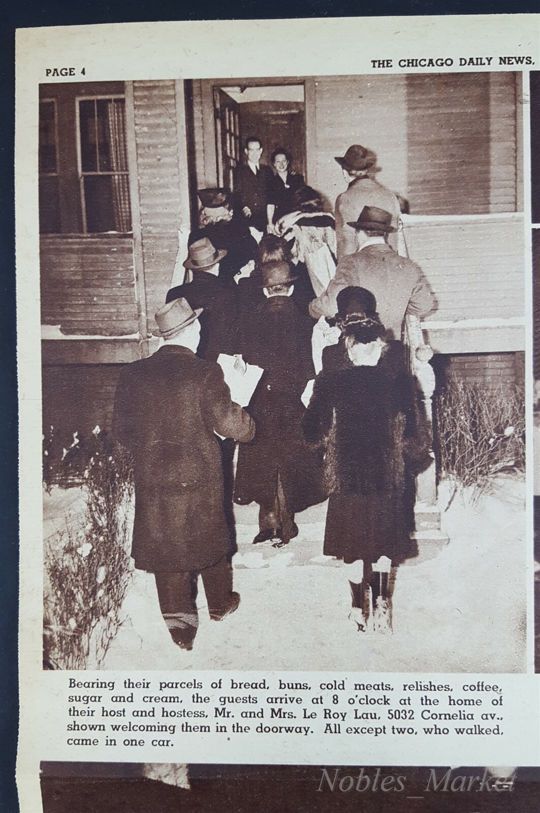 RATION PARTY WWII 5032 Cornelia Chicago 1943 Newspaper Chicago Daily News Apr 10