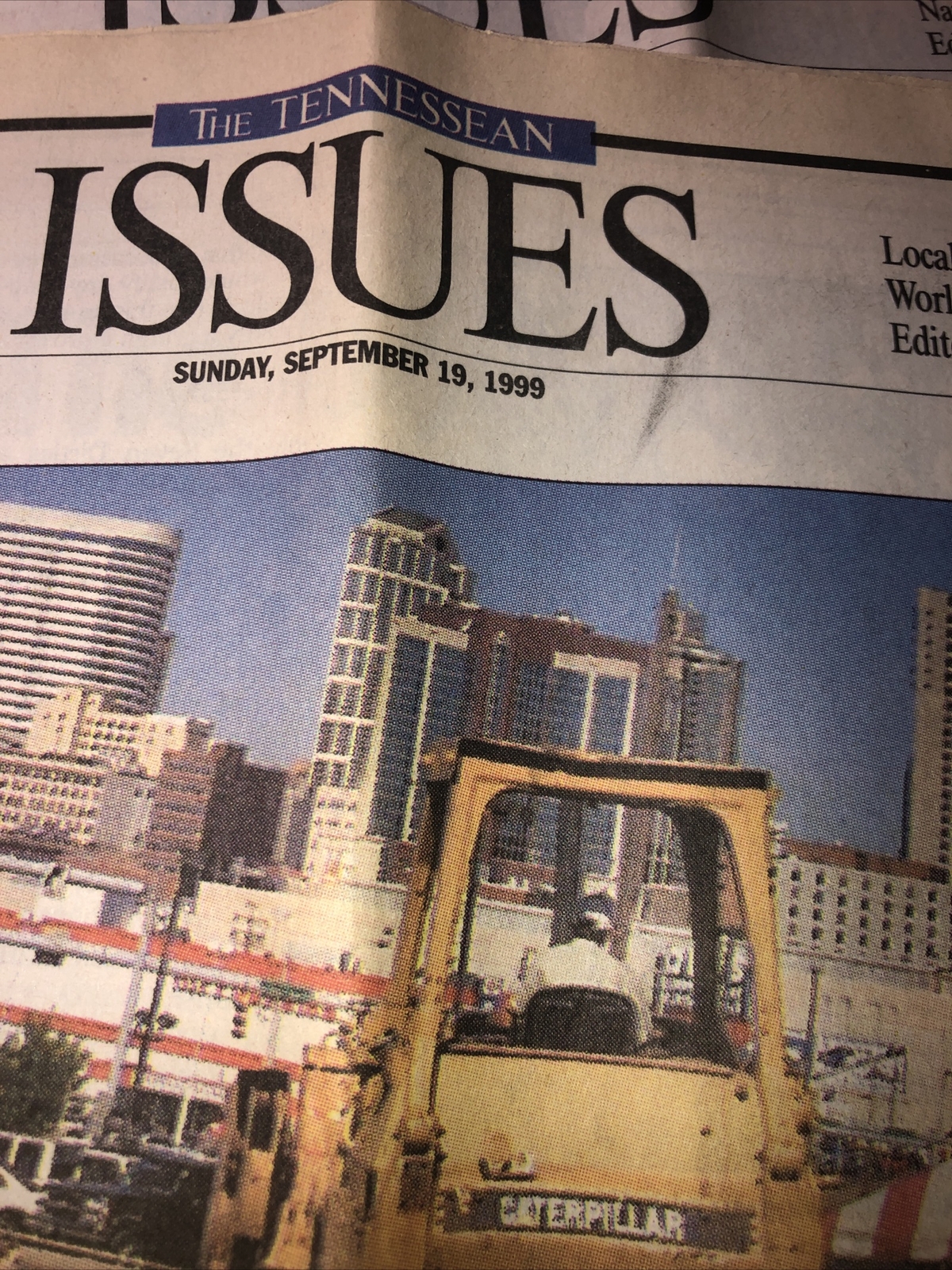 4 “issues” Section From The Tennessean Nashville TEnnessee Newspapers From 1999