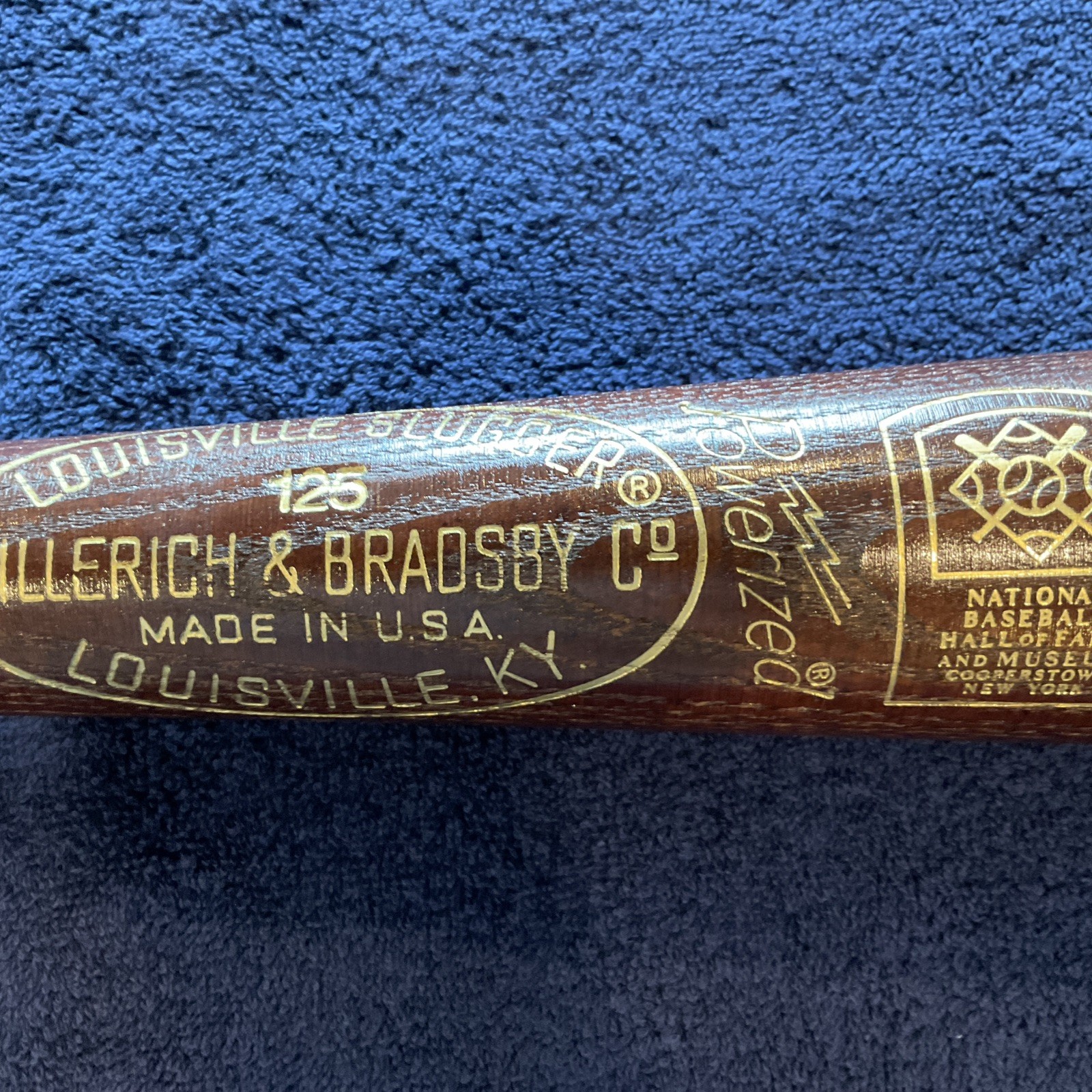 National Baseball Hall of Fame bat dated August 12, 1974 number 22 of 500