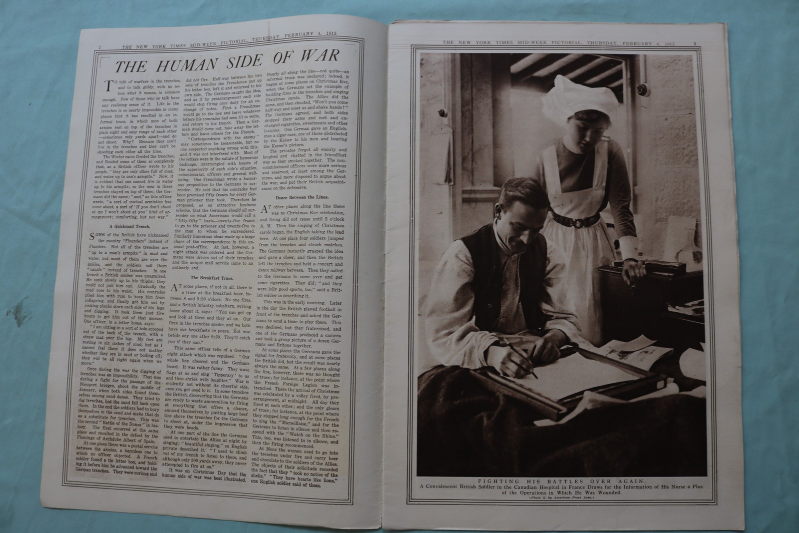 1915 FEB 4 NEW YORK TIMES MID-WEEK PICTORIAL WAR EXTRA – KING FERDINAND -NP 9126