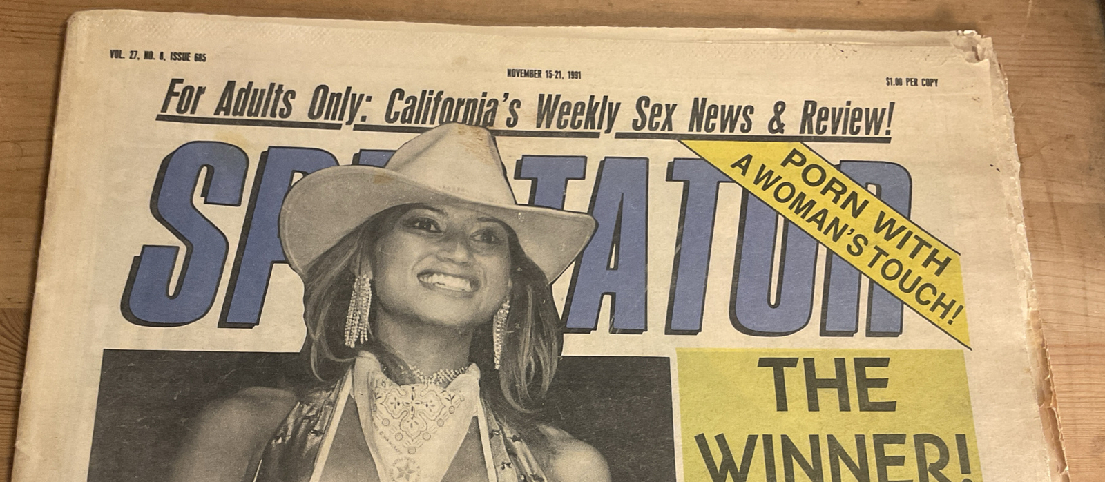 VTG Spectator Vol 27 No. 8 685 Issue NEW YORK ADULT NEWSPAPER Ken Russell’s