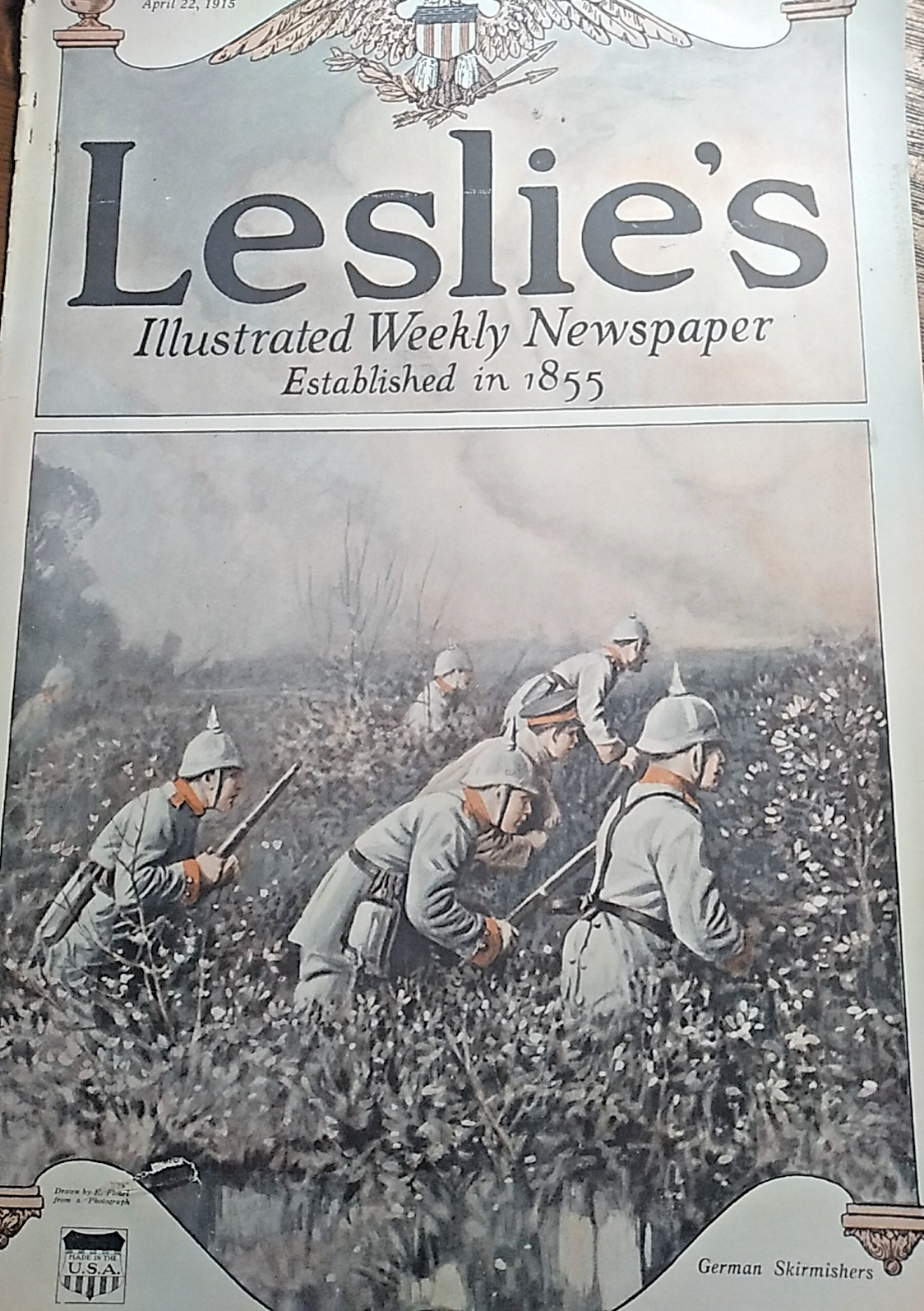Leslie’s Illustrated Weekly Newspaper – April 22, 1915