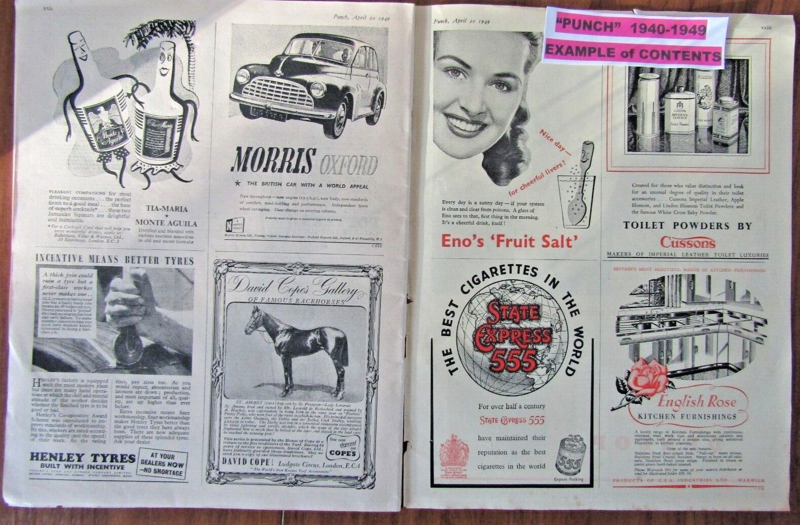 PUNCH MAGAZINES 1940-1949, Huge Selection, Letters, Cartoons, Humour, Adverts