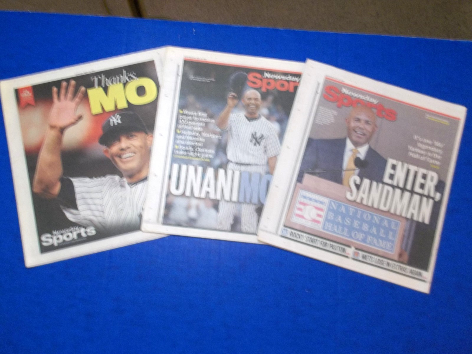 ‘M. RIVERA’ “RETIRES”/M. RIVERA “HALL OF FAME” NEWSDAYS 9/22/13 1/23/19 7/22/19