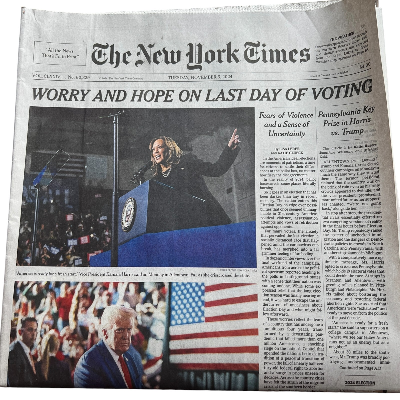 The New York Times Newspaper November 5 2024 QUINCY JONES 1933-2024 Complete ppr