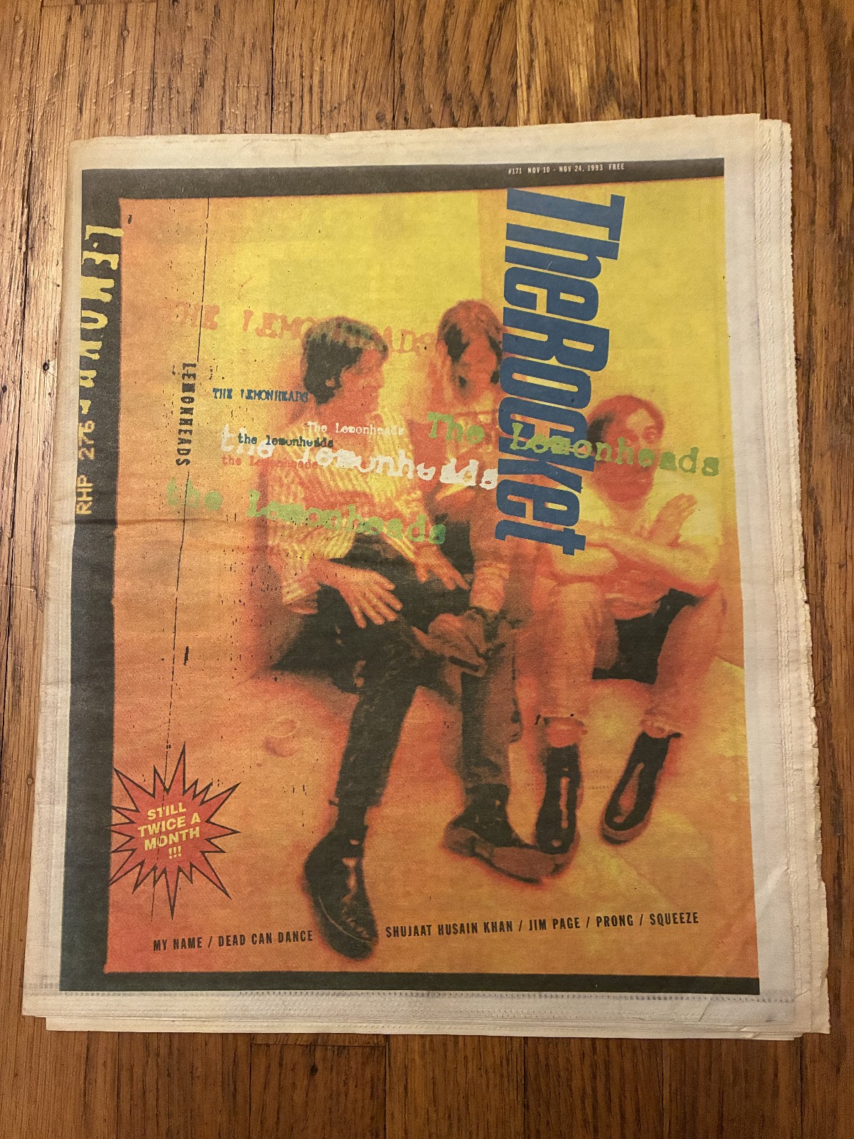 The Rocket November 1993 Seattle Music Scene Newspaper The Lemonheads.