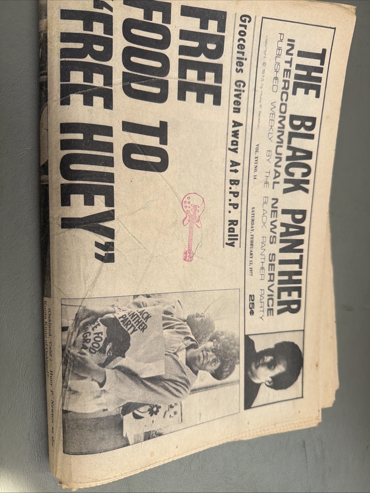 THE BLACK PANTHER PARTY NEWSPAPER – FEBRUARY 12, 1977 Huey Newton