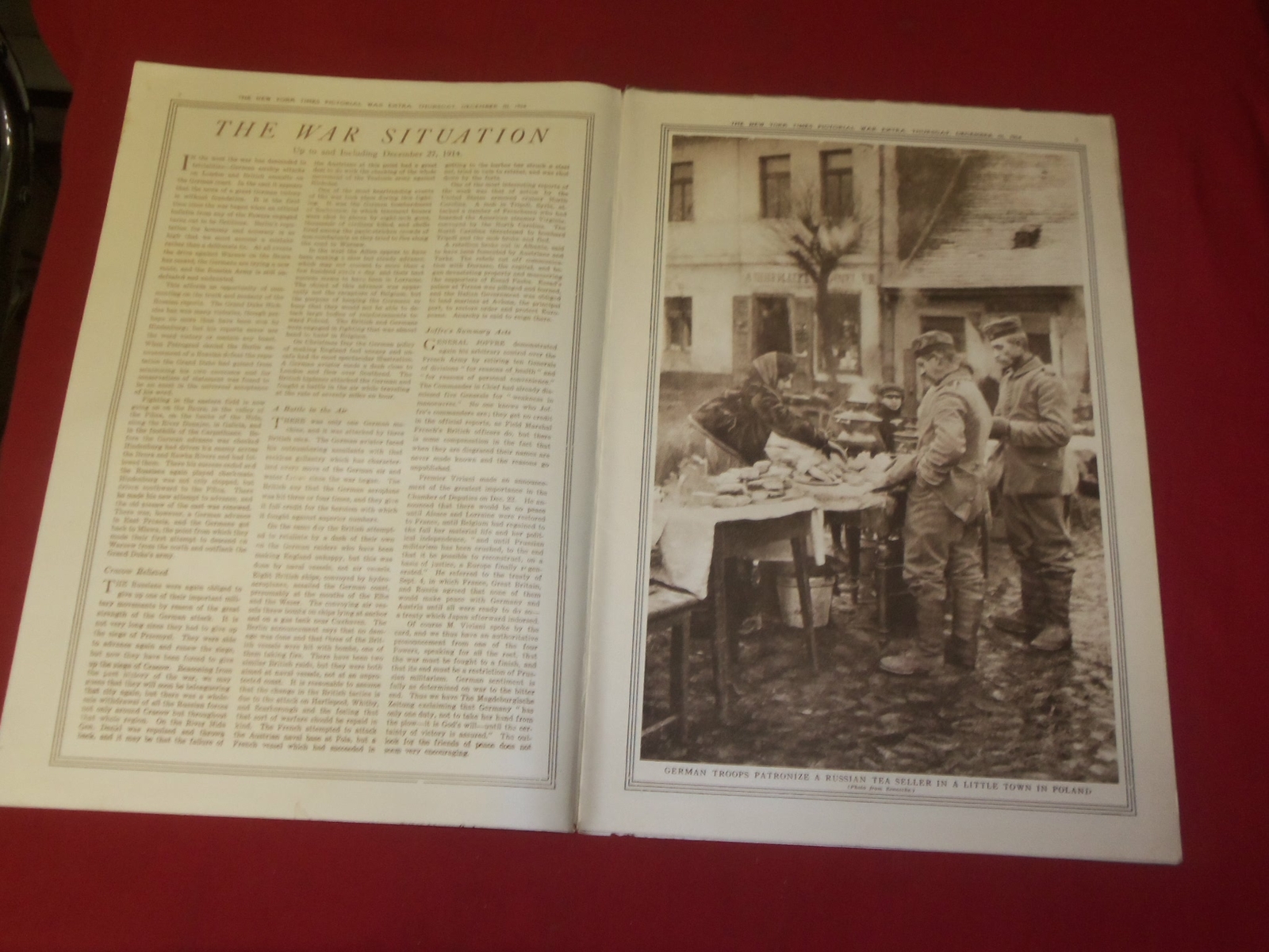 1914 DECEMBER 31 NY TIMES PICTORIAL WAR EXTRA SECTION – HMS COLOSSUS – NP 3942