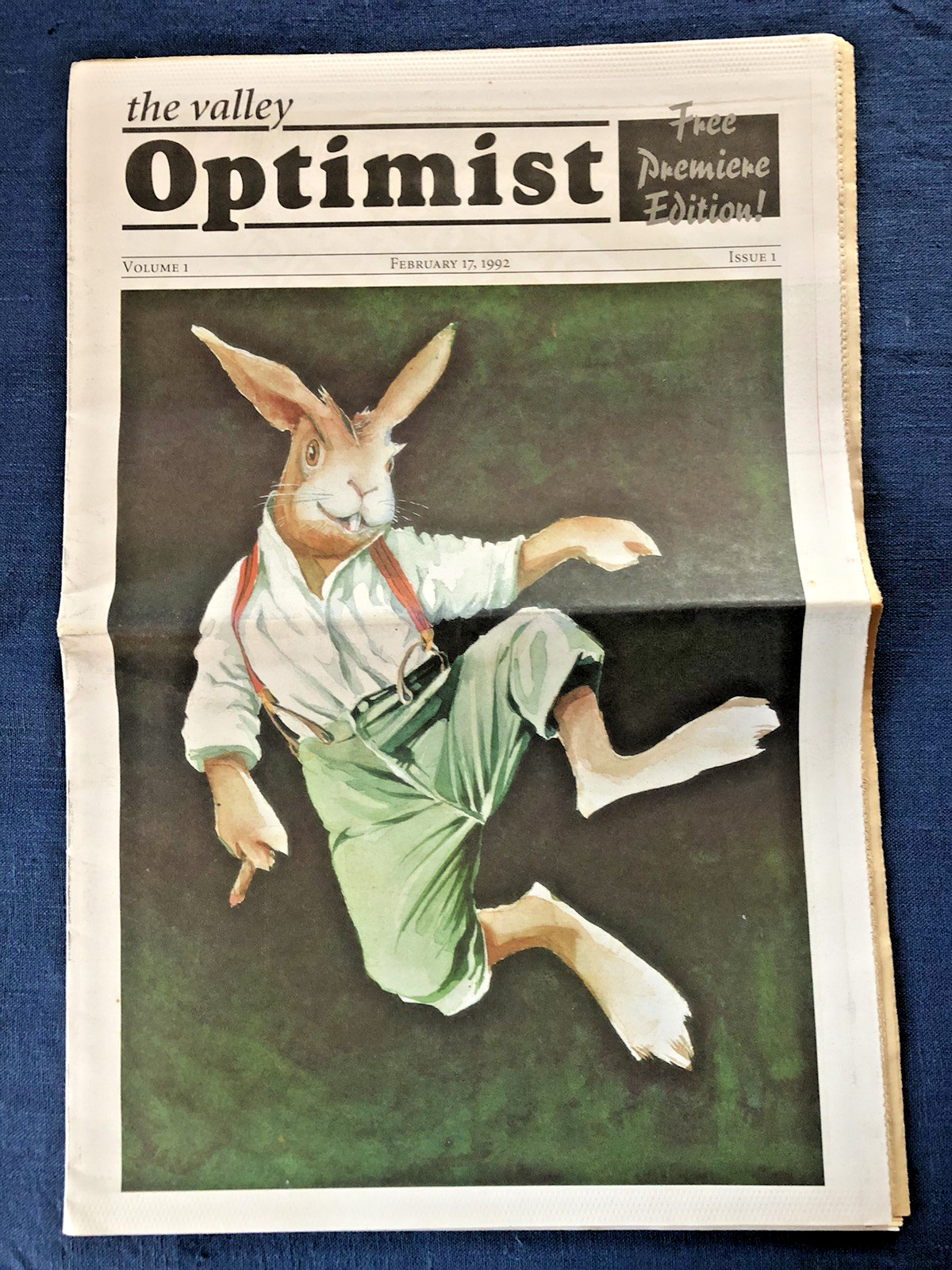 Premier Edition Alternative Press THE VALLEY OPTIMIST w Barry Mosher Cover Art !