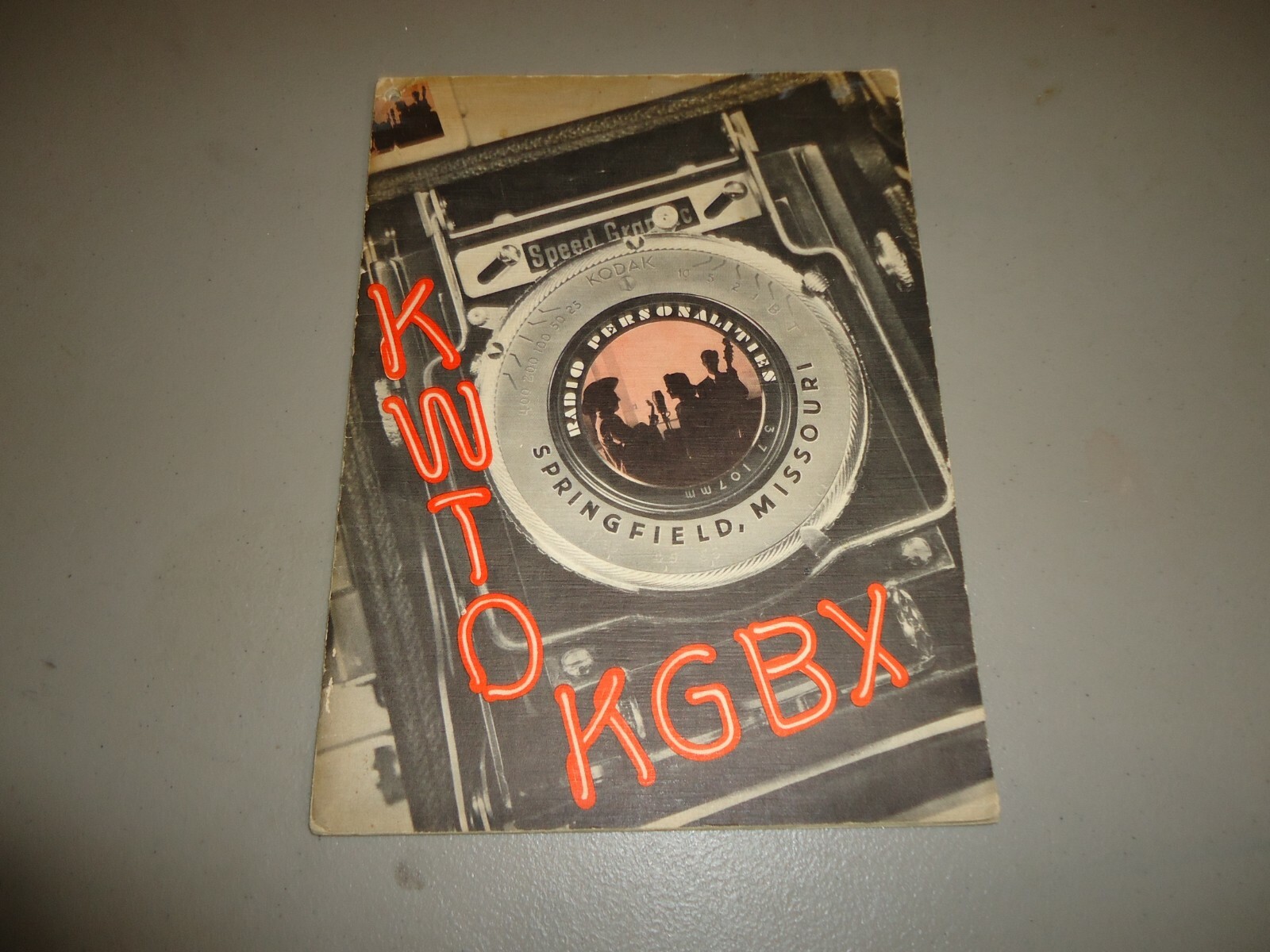 VINTAGE KWTO DIAL RADIO STATION KGBX PHOTOS,PICTURES, 1940 SPRINGFIELD MO.