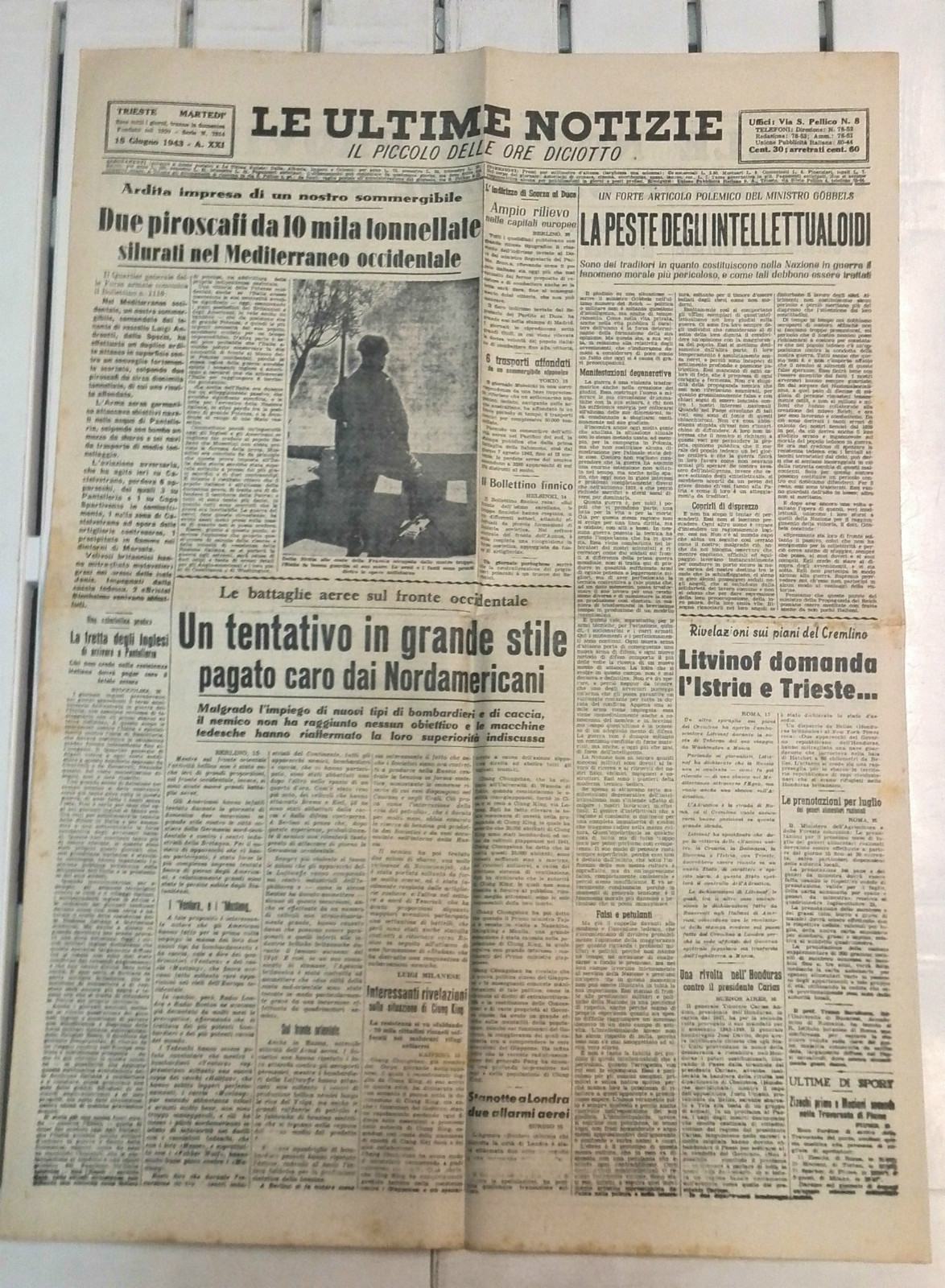 Second World War Revelations On The Kremlin Plans @15/June/1943