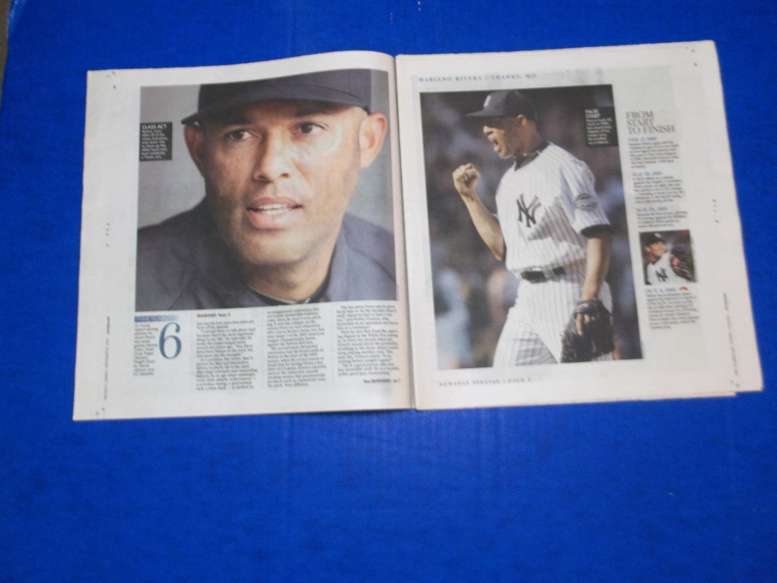 ‘M. RIVERA’ “RETIRES”/M. RIVERA “HALL OF FAME” NEWSDAYS 9/22/13 1/23/19 7/22/19